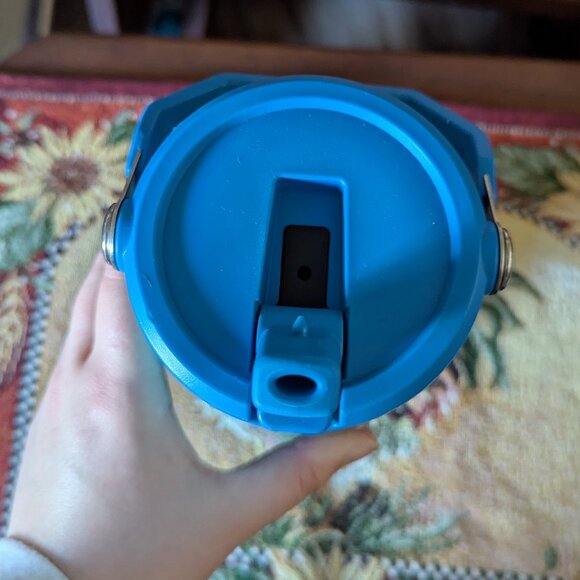 Stanley Water Bottle, Blue Teal, Top Handle - Picture 5 of 7